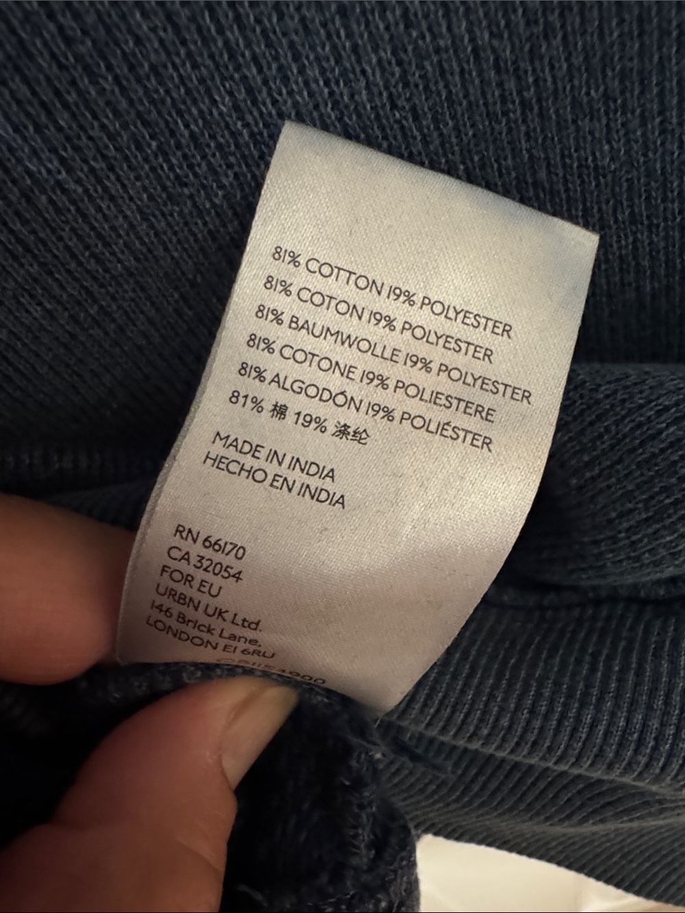 Free People Washed Indigo Cropped Hoodie - Picture 7 of 10